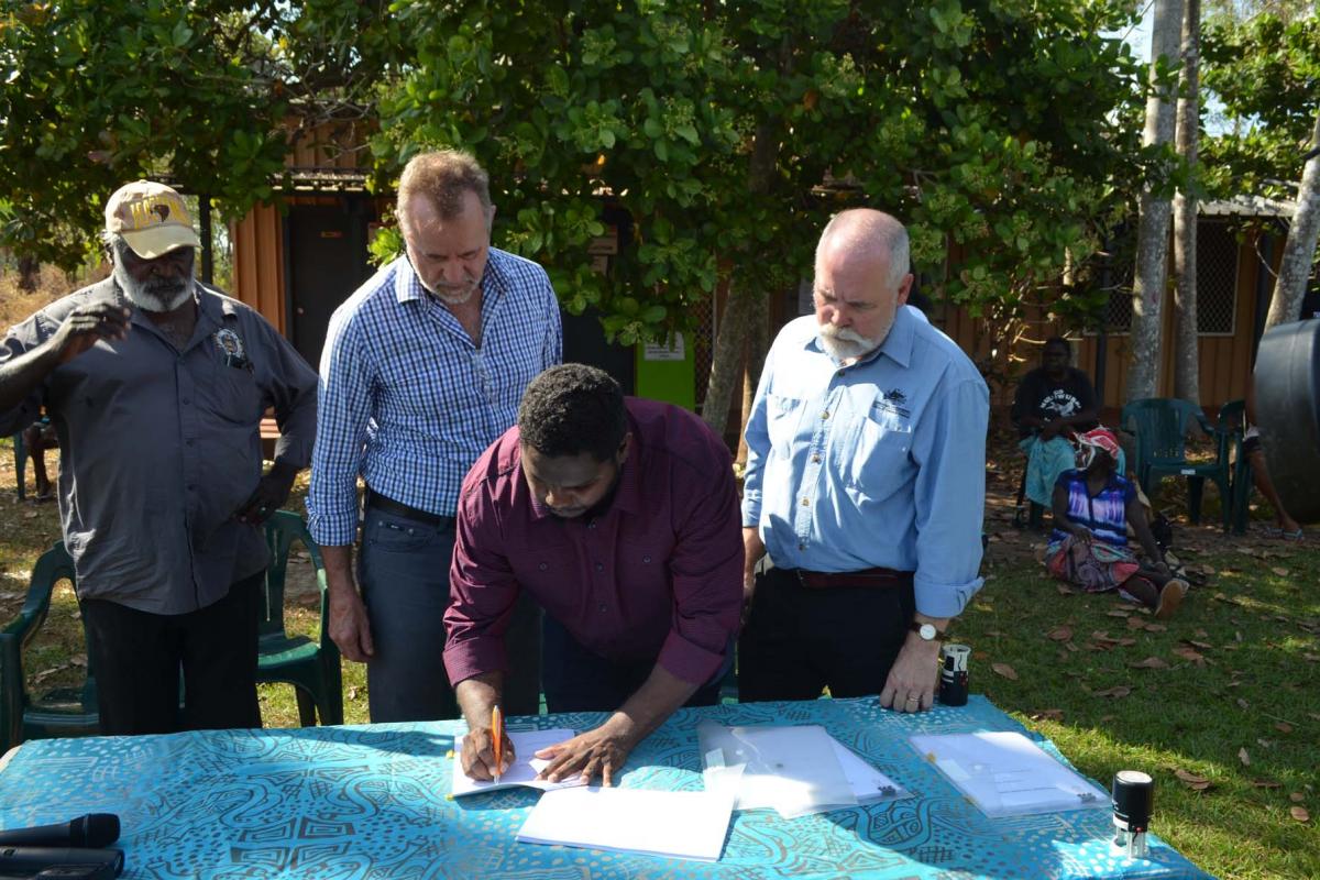 ​Pirlangimpi township lease signing ceremony 26 June 2017 