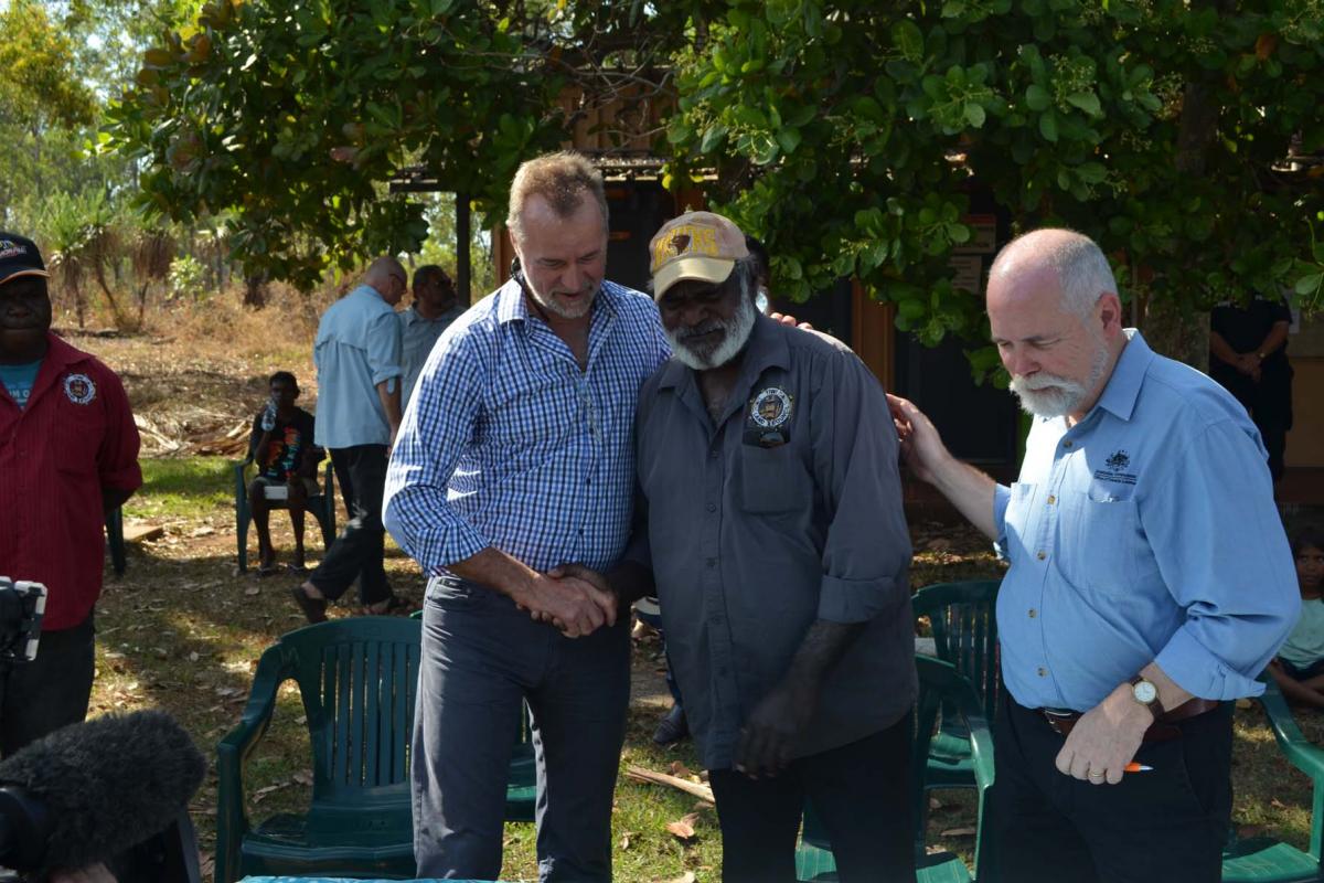 ​Pirlangimpi township lease signing ceremony 26 June 2017