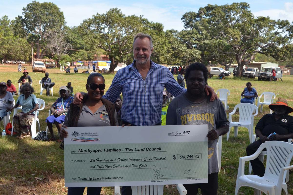 Wurrumiyanga rent payment ceremony 26 June 2017 Office of Township