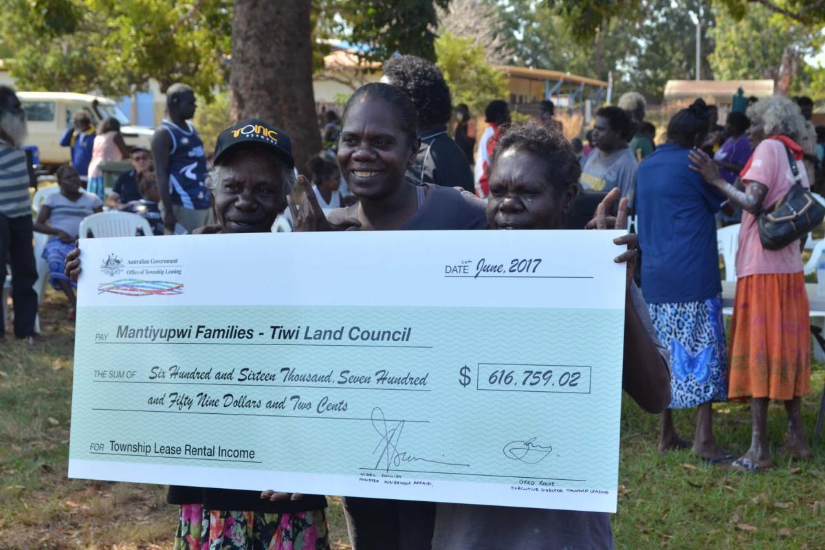 ​Wurrumiyanga rent payment ceremony 26 June 2017